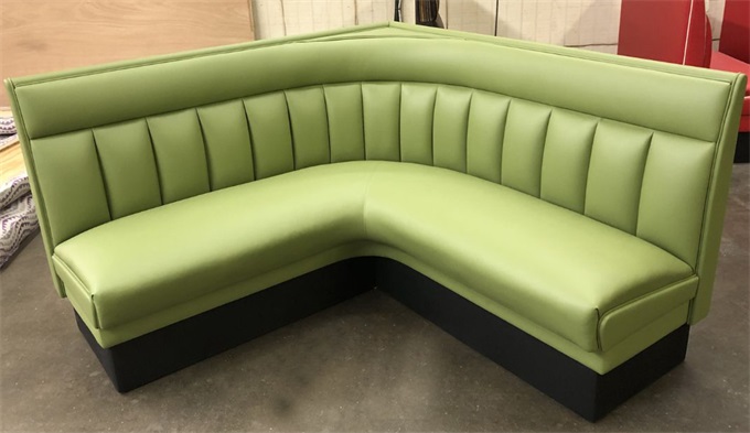 L-shaped booth sofa