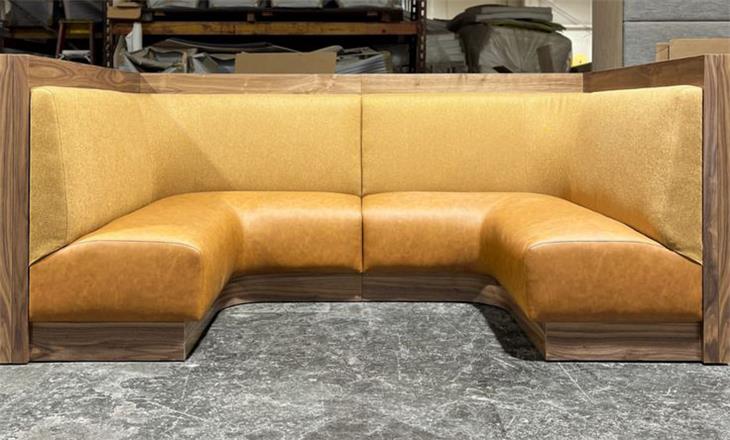 Modern U-Shaped Booth Seating for Western Restaurants