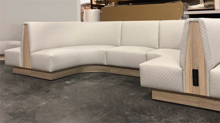 U-Shaped Booth Seating Sofa for Hotel Restaurants