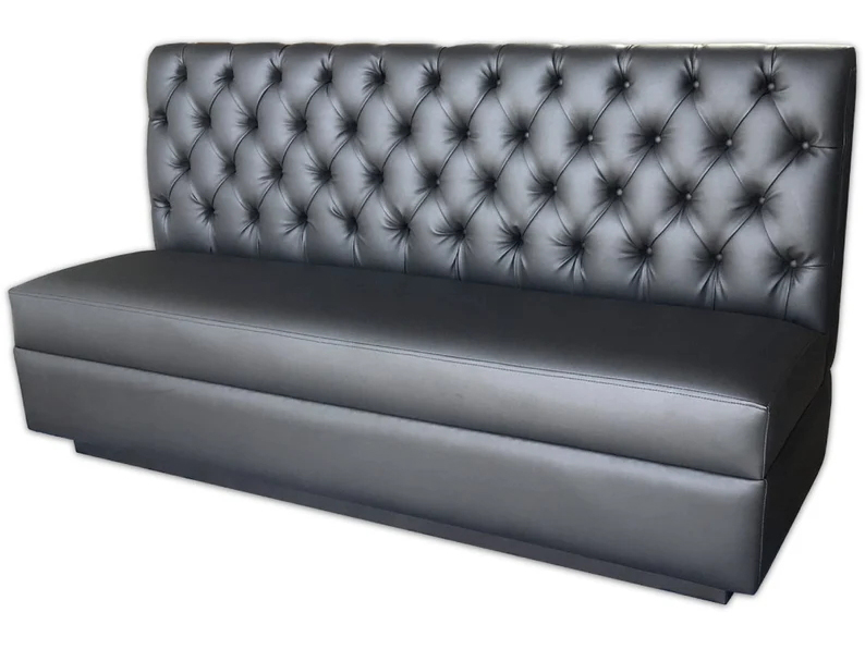 Bar Sofa | Classic Leather with Tufted Design | Stylish Modern Bar Seating