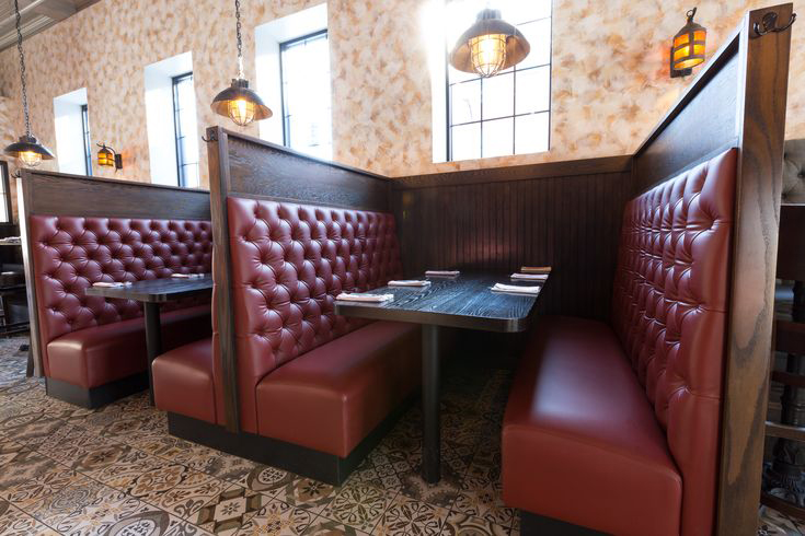 leather booth seating