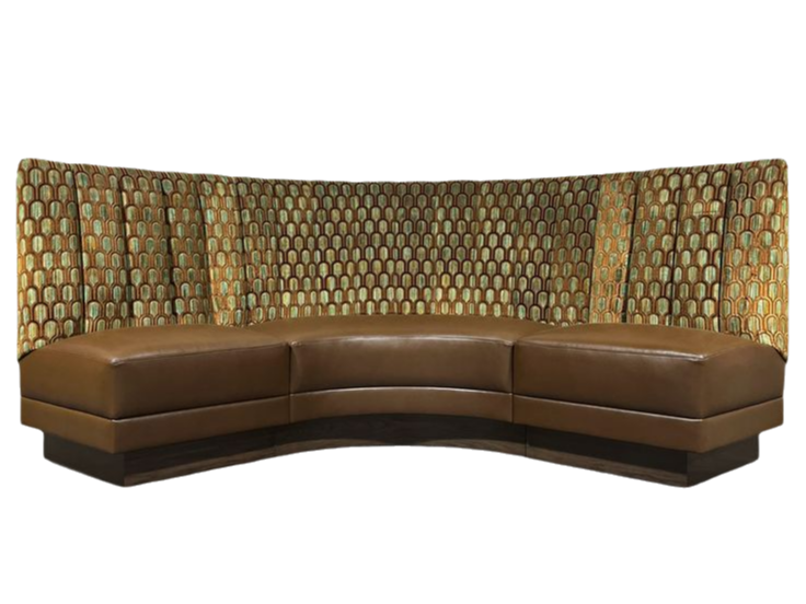 U-Shaped Banquette Booth Seating for Hot Pot Restaurants – Elegant, Comfortable, and Space-Efficient