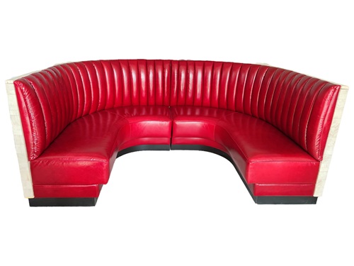 u shaped booths