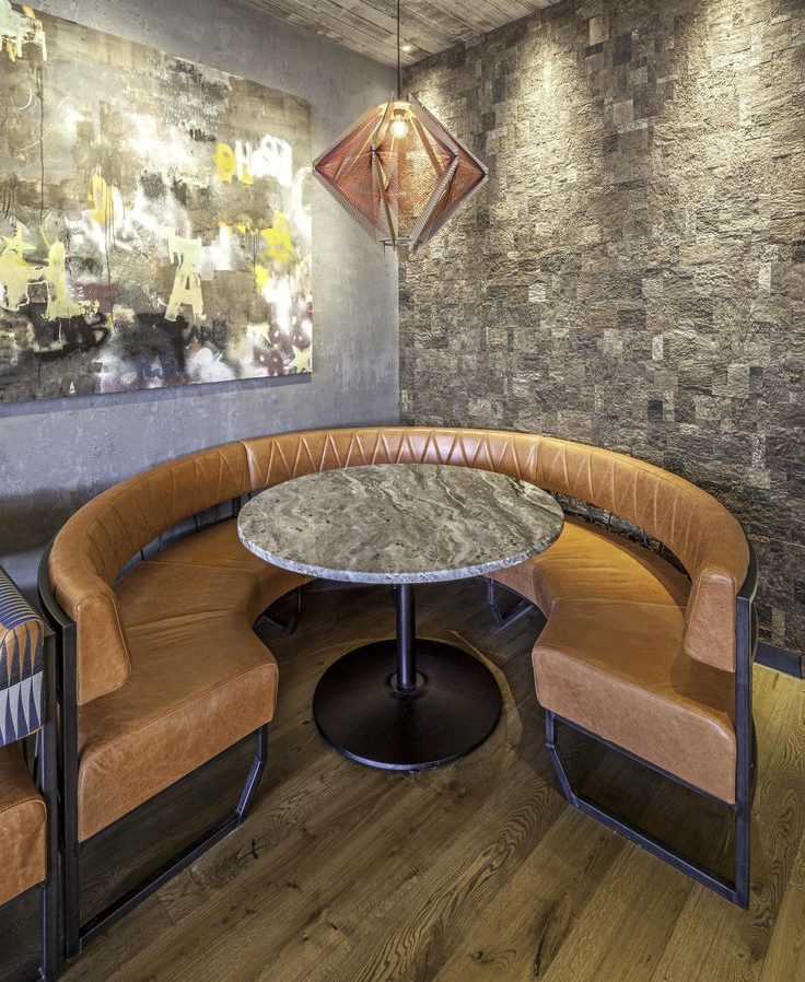 corner booth seating