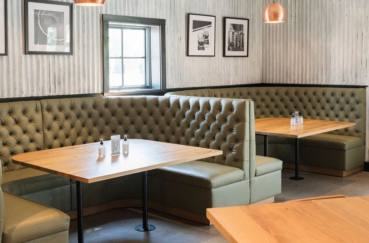 corner booth seating