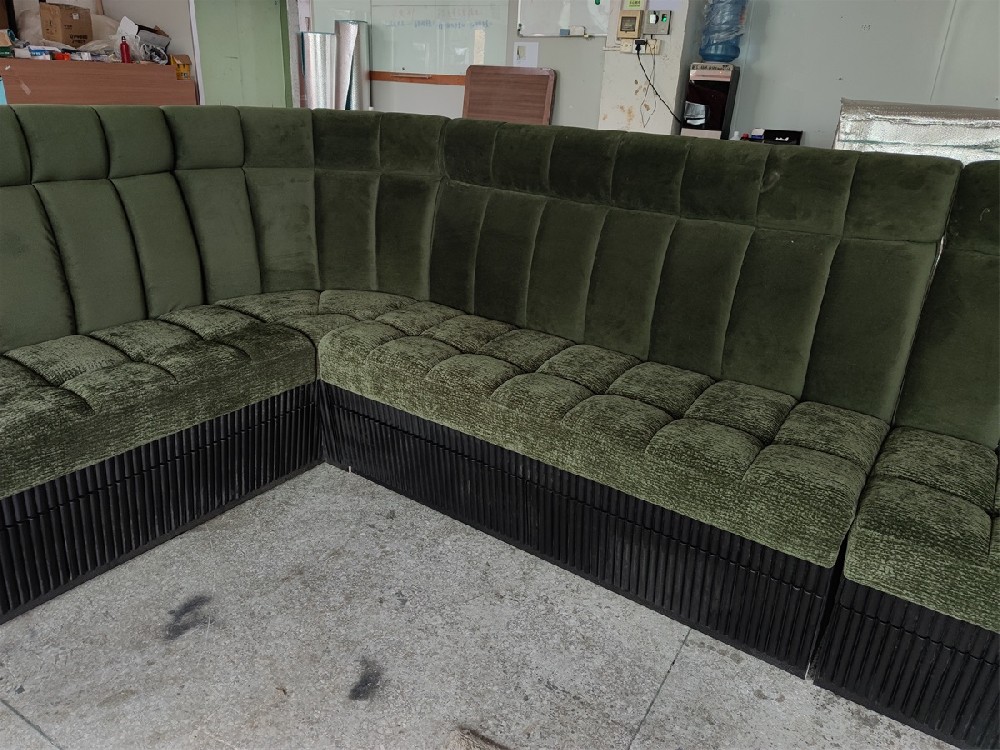 upholstered booth seating