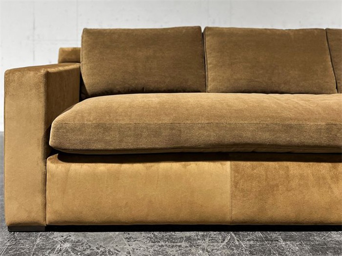 Modern Minimalist Brown Sofa for Club Use