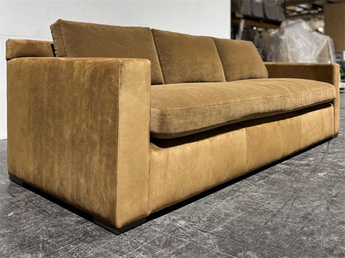 Modern Minimalist Brown Sofa for Club Use