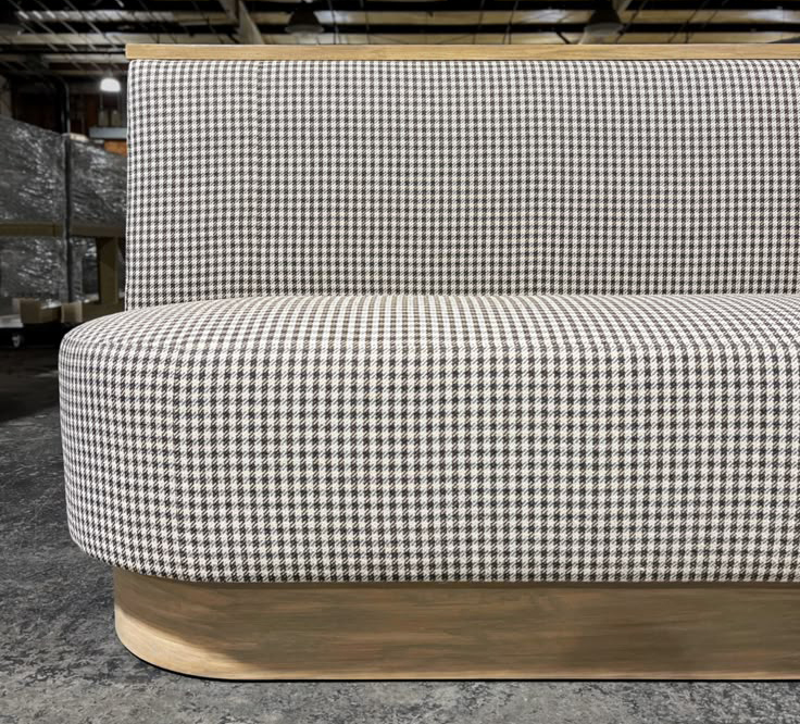 Commercial banquette bench for hotel lobbies and dining spaces