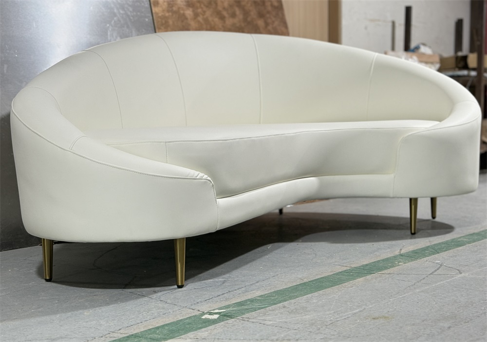 White commercial sofa for reception or hospitality space
